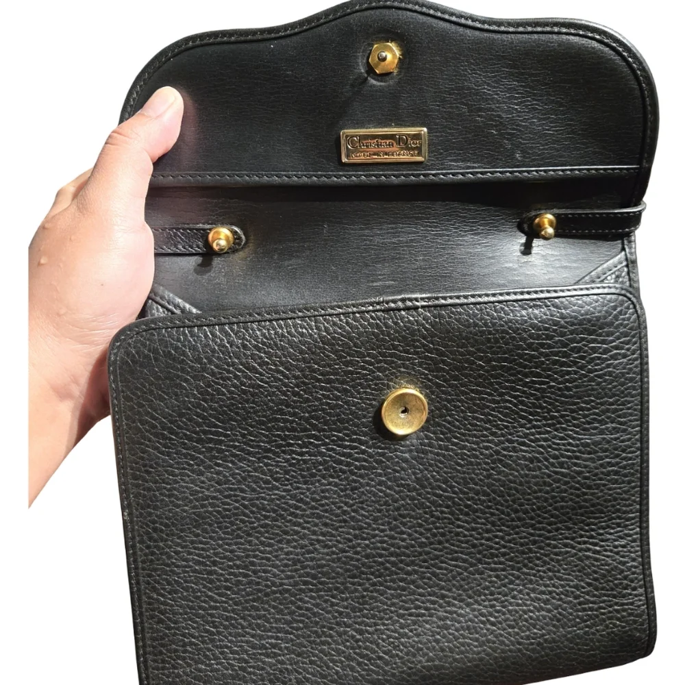 Dior Black Satchel with Gold Accents - Picture 5 of 7